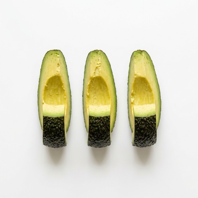 Soft avocado strips cut for a six-month-old
